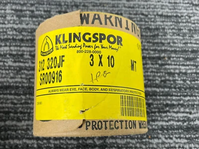 🔥 Klingspor • 333 320JF • SR00916 • 3 X 10 MT • Advertencia siempre protección contra el desgaste Foto 1 de 4