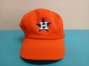Vintage Houston Astros Hat Snapback MLB Baseball Annco Orange Cap Made In USA - Picture 1 of 5