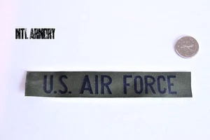 USAF OD U.S. AIR FORCE SEW ON TAB PATCH - Picture 1 of 2
