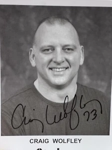 Craig Wolfley Pittsburgh Steelers Legend Signed 5x7 Promo Photo AUTOGRAPH - Picture 1 of 3