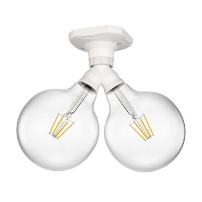 LED Deckenleuchte Elektra Kugel 2-flammig eckig inkl. E27 Lampen 14,246W - Bild 1 von 4