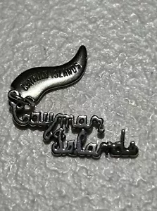 Vintage Collectible Cayman Island Charm w/Classic Wheeler Flag, Electroplated SS - Picture 1 of 5