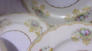 Berkshire Ware Japan green Floral (lot of 5) 10" Dinner Plates - Picture 1 of 13