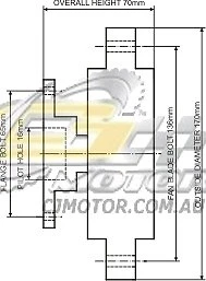 Embrague de ventilador DAYCO para Toyota Crown agosto 1983 - agosto 1984 2,8 L MS123R 5M-GEU Foto 1 de 1