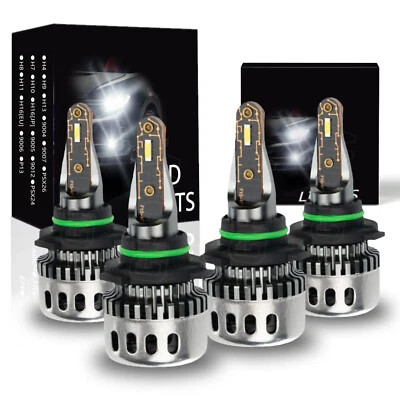 For Chevy S10 1994-2004 LED Headlights Bulbs High+Low Beam White 9005 9006 - Image 1 of 4