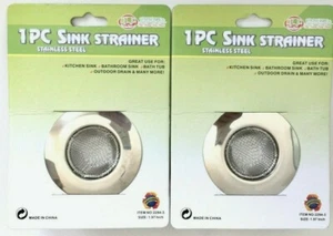 2PCS S/S Mesh Bathroom Sink Drain Strainer Hair Trap 2-1/8" USA Seller Ship Fast - Picture 1 of 5