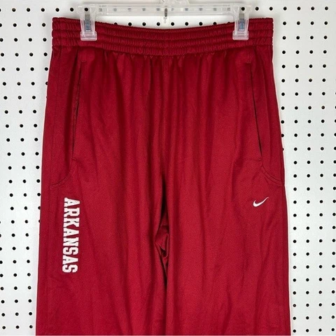 University of Arkansas Sweatpants Track Pants Nike Dri-Fit Razorbacks Size Large Cover