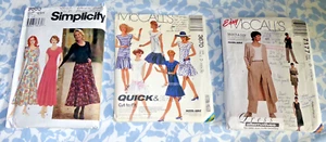Paket mit 3 Kleidungsmustern Kleider Damen Größe 14 McCall's Simplicity - Bild 1 von 2