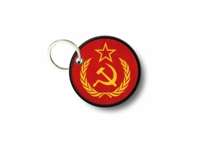 Porte cle cles clef brode patch ecusson drapeau urss cccp russie sovietique r3 - Imagen 1 de 1