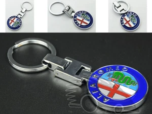 PORTACHIAVI ALFA ROMEO 147 156 159 GT MITO GIULIETTA STEMMA LOGO MARCHIO KEY - Foto 1 di 2