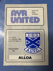 Ayr Utd v Alloa - Scottish 1st Division - 17th March 1984 - Picture 1 of 1