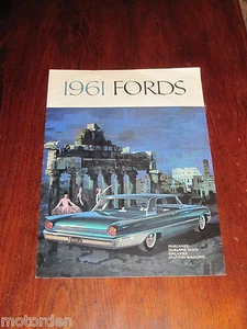 1961 FORD Fairlane 500 Galaxy Station Wagon 8pg sales folder FREE POST AUSTRALIA - Picture 1 of 4
