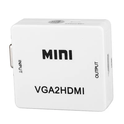 VGA to HDMI Converter Video Audio Adapter for PC Laptop Monitor TV 1080P Display - Image 1 of 4