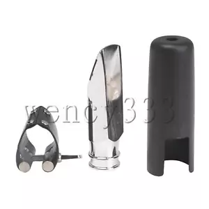Sax Soprano Placcato Argento Bb 6# Boccaio con Clip in Pelle per Pop/Jazz - Foto 1 di 6