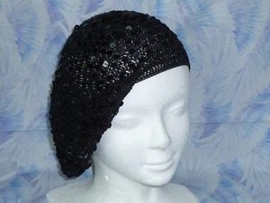 Mod Chic Vintage BETMAR NY Beanie Hat Beaded Sequin Turbin Hat/ 1960s Headwear - Picture 1 of 8