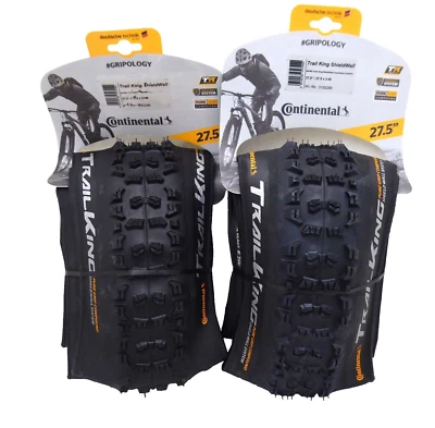 Continental Trail King Tire 27.5 x 2.4, Tubeless, Folding, ShieldWall, PAIR - Image 1 of 2