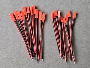 Lot de 20 paires de câbles JST RCY rouges électroniques, Arduino, longueur 10 cm - Picture 1 of 17