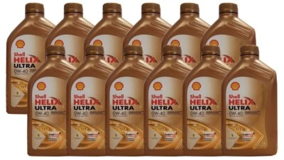 Shell Helix Ultra 0W-40 12x1 Liter Motoröl  MB 229.5 RN700 / 710,Fiat 9.55535-Z2 - Bild 1 von 3