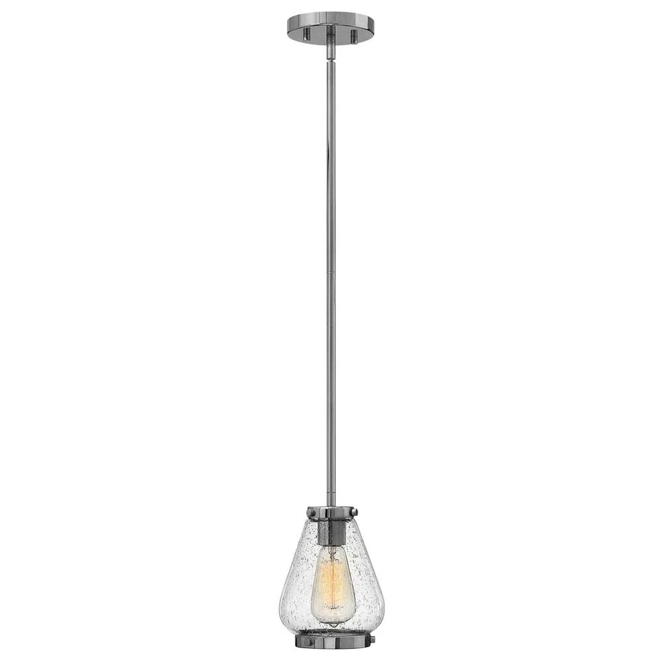 Luce a Sospensione Lampada da Soffitto Cromo H 22,2 CM Sala Pranzo 1 Fiamma - Immagine 1 di 1