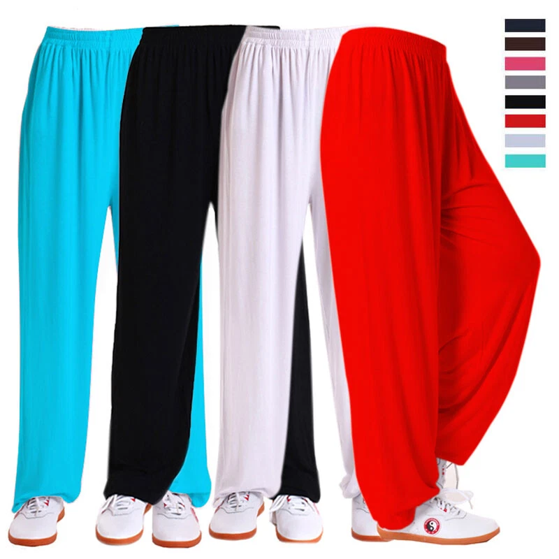 Silk Chinese Kung Fu Tai Chi Pants Martial Arts Trousers Wushu Shaolin Pants New - Image 1 of 4