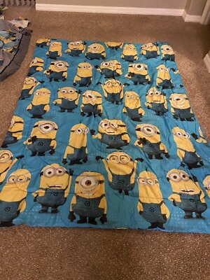 Minions 4pc Twin Reversible Comforter And Complete Sheet Set - Image 1 of 4