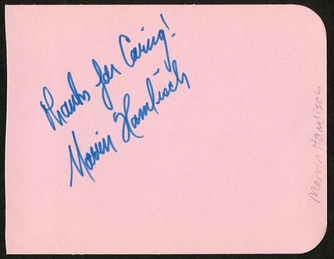 Marvin Hamlisch d2012 signed autograph auto 3x5 Album Page Composer & Conductor Cover
