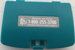 Cache batterie bleu sarcelle Game Boy Color GBC porte de remplacement NEUF + AUTOCOLLANT - Photo 1 sur 1