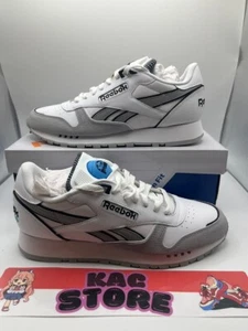 Calzado de salón Reebok clásico de cuero blanco gris GW4726 para hombre talla oki - Imagen 1 de 12