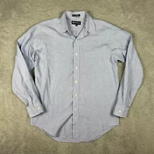 Camisa Burberry vintage para hombre mediana azul a cuadros manga larga vestido informal con botones - Imagen 1 de 7