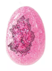 Ganz Crystal Expressions Resin GEODE EGG PINK 2 3/4" x 2" - Picture 1 of 5