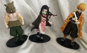Three Demon Slayer Anime Figures Modes - Picture 1 of 5