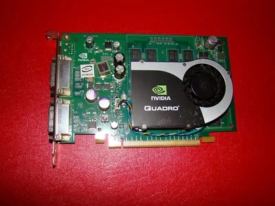Original NVIDIA Quadro FX570 PCI-E DDR2 256MB Graphic/Video Card 0WX397 - Image 1 of 3