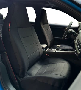High Back Seat Covers Black Canvas Front For FORD EXPLORER SPORT TRAC 2001-2005 - Picture 1 of 4