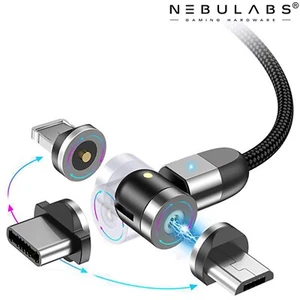 Magnetic Fast Car Charger Thunderbolt Cable Charging Android Magnet Charge Cord - Picture 1 of 8