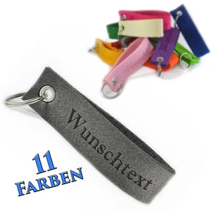 Portachiavi Feltro Singoli Incisione Personalizzato Ciondolo Regalo Decorazione - Foto 1 di 14