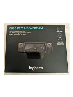 Logitech C920 Pro HD Webcam, schwarz, 1080p, 30 fps, NEU+OVP - Bild 1 von 2