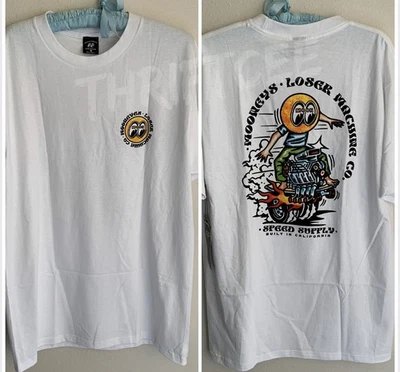 NUEVO CON ETIQUETAS M Moon Eyes X Loser Machine Co Camiseta Retro Coche Velocidad Equipo Hot Rod Foto 1 de 4