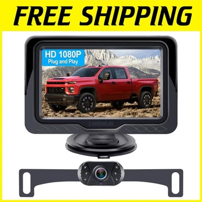 HD 1080P Backup Camera + Monitor Set - Image 1 of 4