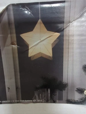 IKEA STRÅLA White Star Pendant Lampshade Light Shade by Sarah Fager NEW Boxed - Image 1 of 4