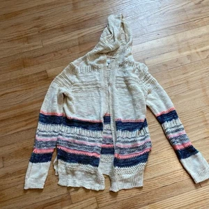 Girls Size 10 Hooded Cardigan by Mudd Knit Acrylic no close - Picture 1 of 6