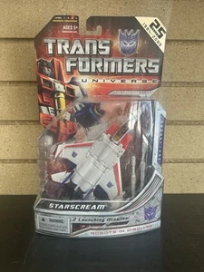 New G1 Transformers Universe Starscream Deluxe Class Action Figure Hasbro 25th - Picture 1 of 5
