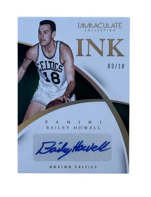 2014-15 Panini Inmaculada Tinta Oro #09/10 Bailey Howell Celtics Hof Automático Foto 1 de 2