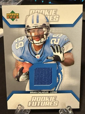 2006 Upper Deck Rookie Futures Jerseys Brian Calhoun RF-BC Lions - Image 1 of 4