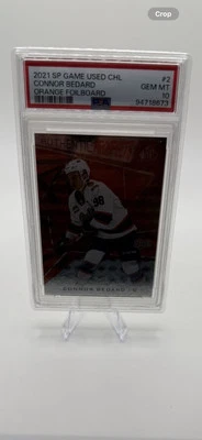 2021 SP Game Used CHL Edition Orange Foilboard  Connor Bedard PSA 10 GEM MT - Image 1 of 2