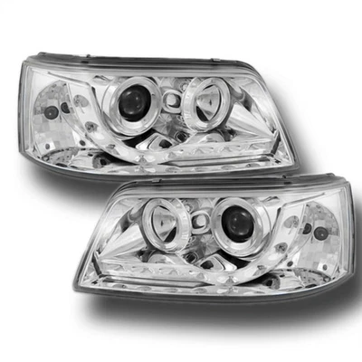 Led Scheinwerfer Set in chrom inkl. Stellmotor für VW T5 04.2003-08.2009 - Bild 1 von 2