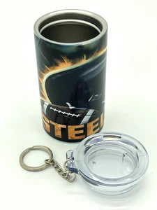 Pittsburgh Steelers Keychain Shot Tumbler Insulated - Brand New - Picture 1 of 6