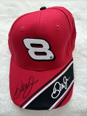 Кепка регулируемая круг победителя Dale Earnhardt Jr. Budweiser NASCAR NO8 с автографом - Изображение 1 из 4