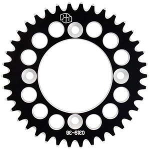 Primary Drive Rear Aluminum Sprocket 38 Tooth Black For Honda CRF110F 2013-2025 - Picture 1 of 2