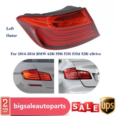 Luz trasera LED del lado del conductor para BMW Serie 5 2014-2016 F10 528i 535i lámpara de freno Foto 1 de 4