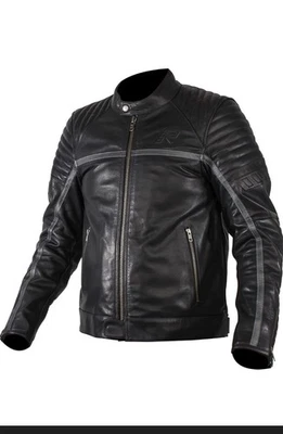 Rukka Markham Leder Motorradjacke 54 Schwarz sehr guter Zustand ohne Protektoren - Bild 1 von 4